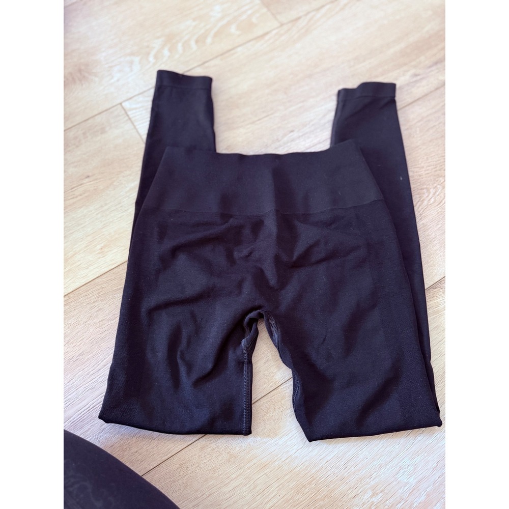 Alphalete Womens Amplify Seamless Scrunch Butt Leggings Black Small 250